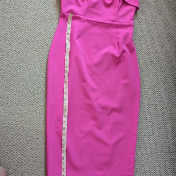NEW w/tags Zorianna midi dress in pink shock  8/M (comes a little narrow) - Picture 8 of 11